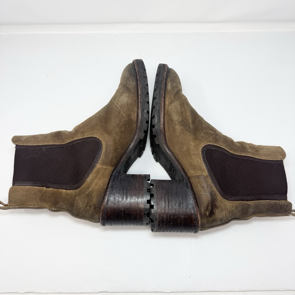 Thursday Boots Womens Chelsea Boot 8.5 Knockout Matte Leather Brown Chunky Block - Picture 7 of 10